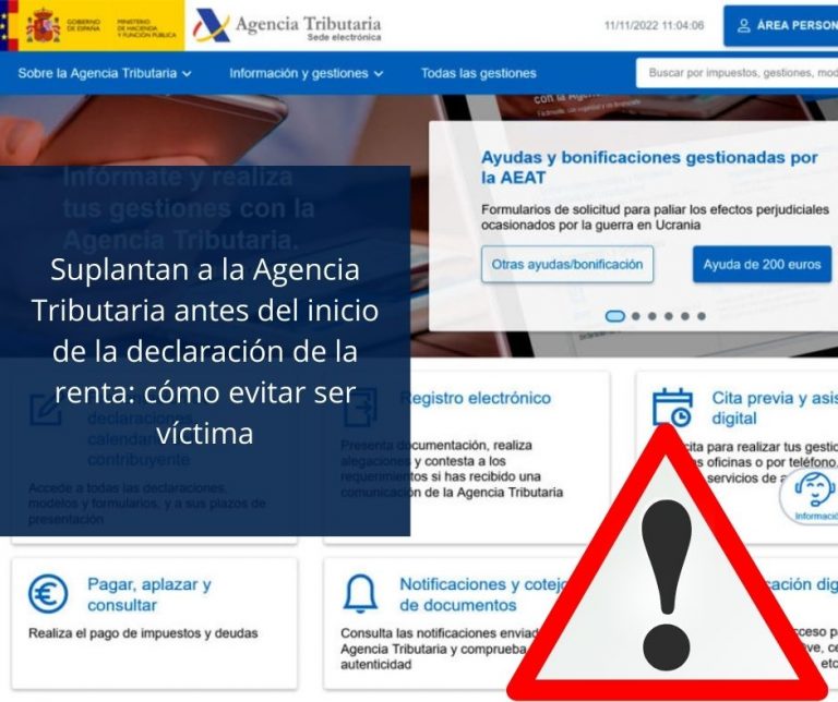 Suplantan a la Agencia Tributaria antes del inicio de la declaración de ...